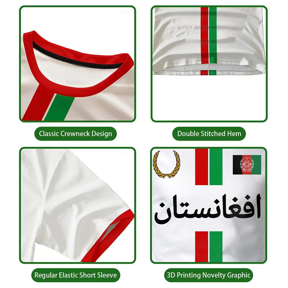 Afghanistan Style Sports football T-shirt