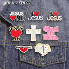Jesus Love Me Collected Enamel Pins