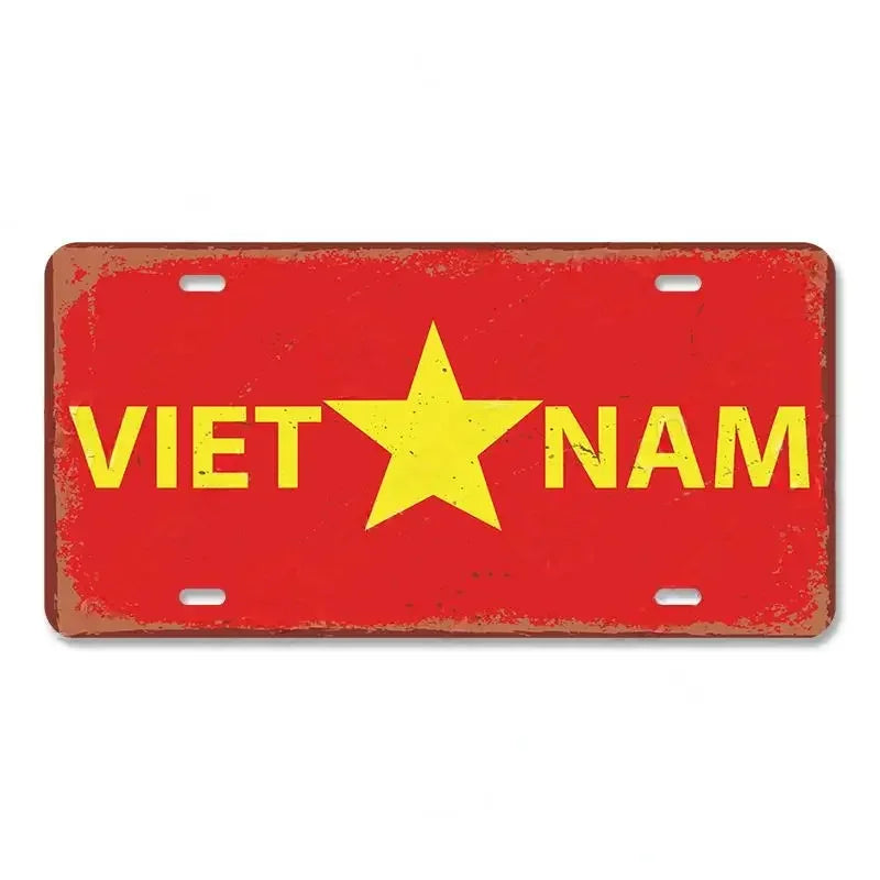 Myanmar Flag Aluminum Sign – Vintage Wall Decor