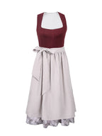 Women's German Dirndl Dress Costume 2 Piece Oktoberfest