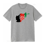 Afghanistan Flag Map Design T Shirt