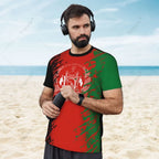 Afghanistan Flag 3D Printed Men T-Shirt For Running Bike Soccer Tennis Fitness Sports tshirt Mesh Fans T-shirt