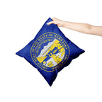 Nebraska Square Throw Pillow