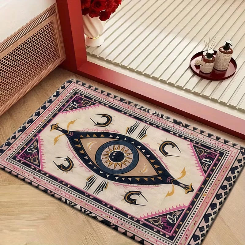 Good Vibes Floor Mat Blue Eye