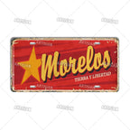 Artisian MEXICO License Plate