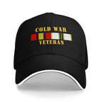 Cold War Veteran Military Ribbon Embroidered Baseball Cap