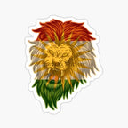 Kurdistan Map National Flag and Emblem Sticker