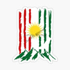Kurdistan National Emblem Sticker