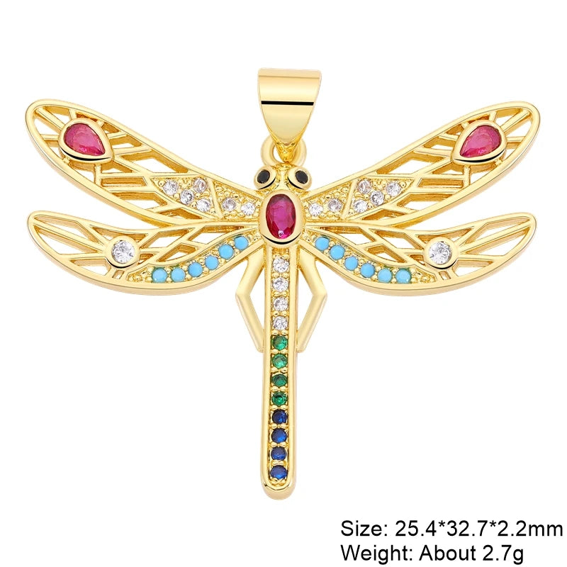 Gold Plated Handmade Colorful Star Of David Charms