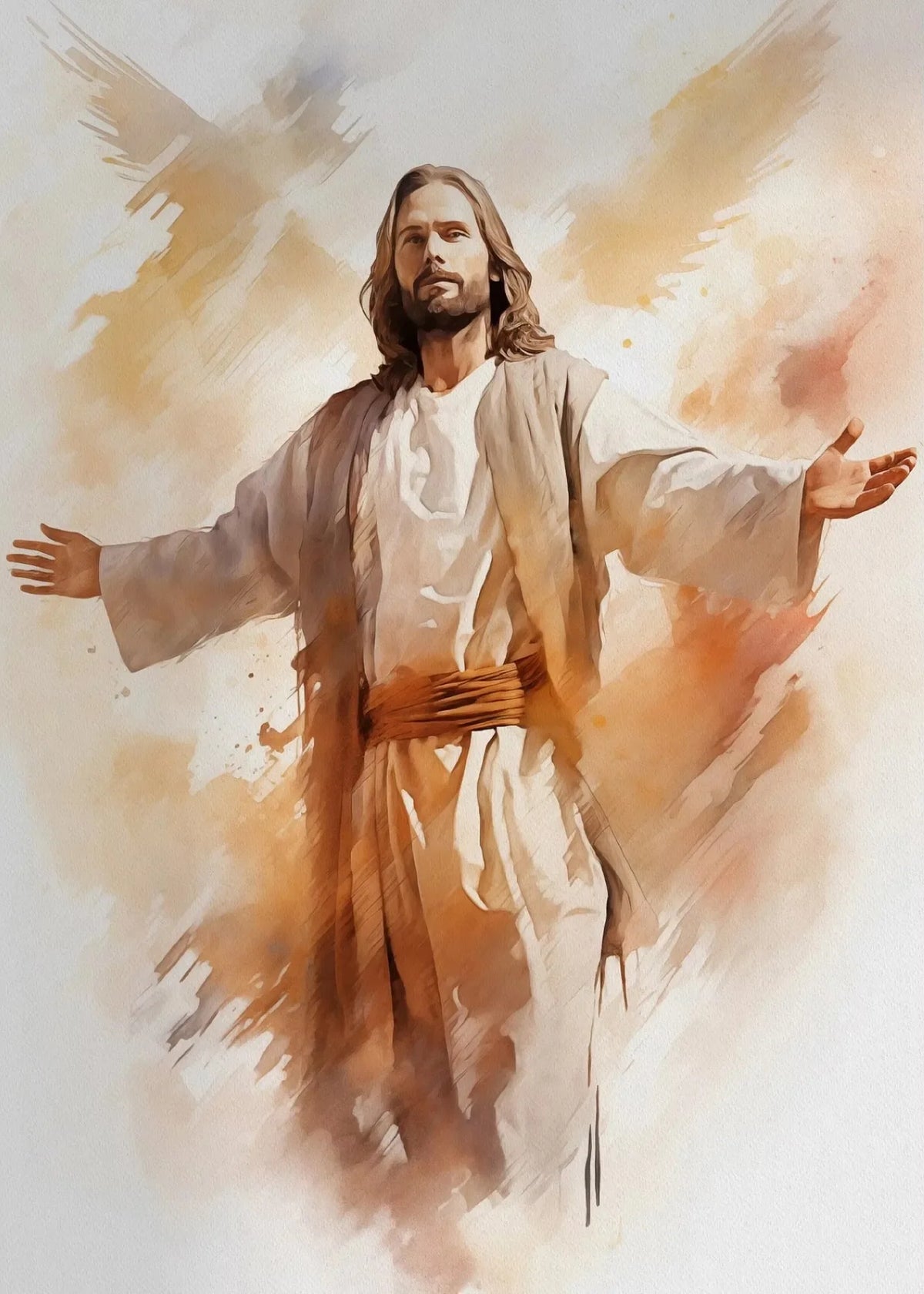 Jesus and The Cross Jesus Poster