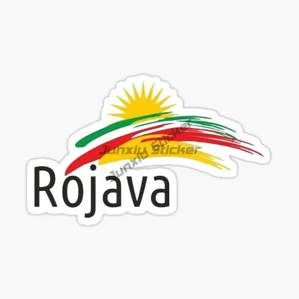 Kurdistan Flag Map Car Stickers