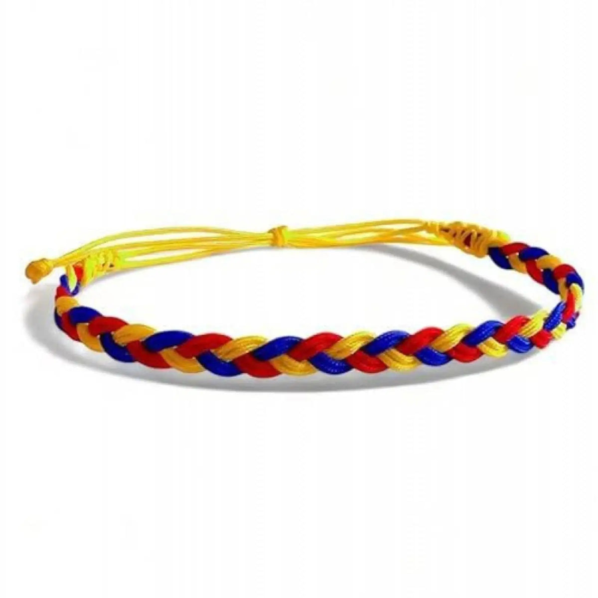 Venezuelan Flag Color Braided Rope Bracelet Women Men Adjustable Woven Rope Ethnic Patriotic Gift
