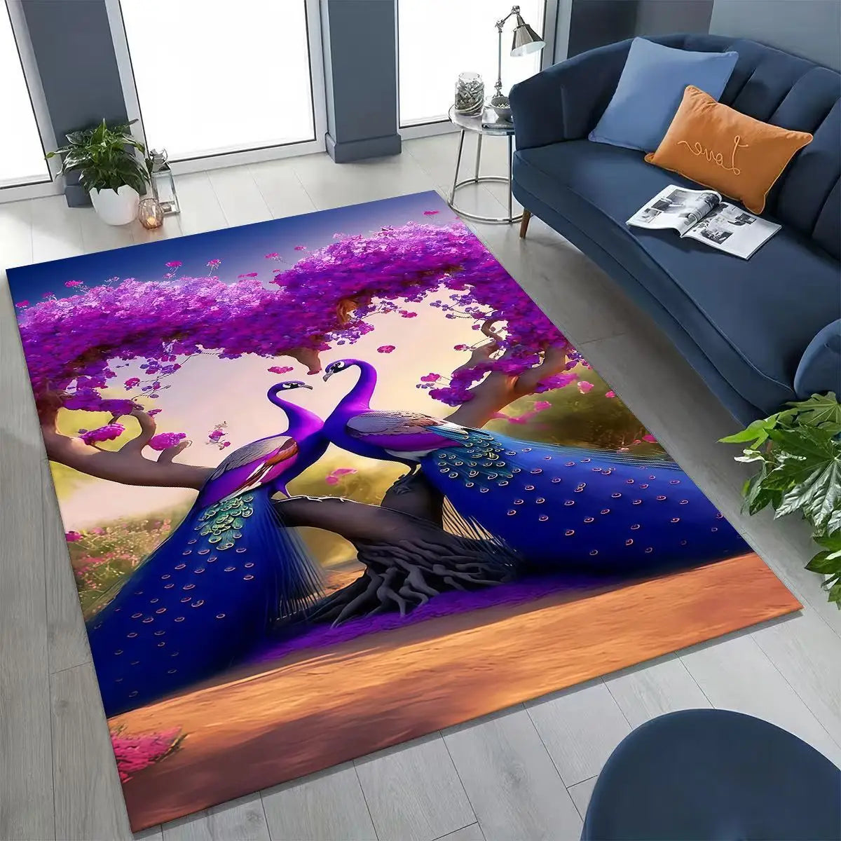 Peacock Rug Decor