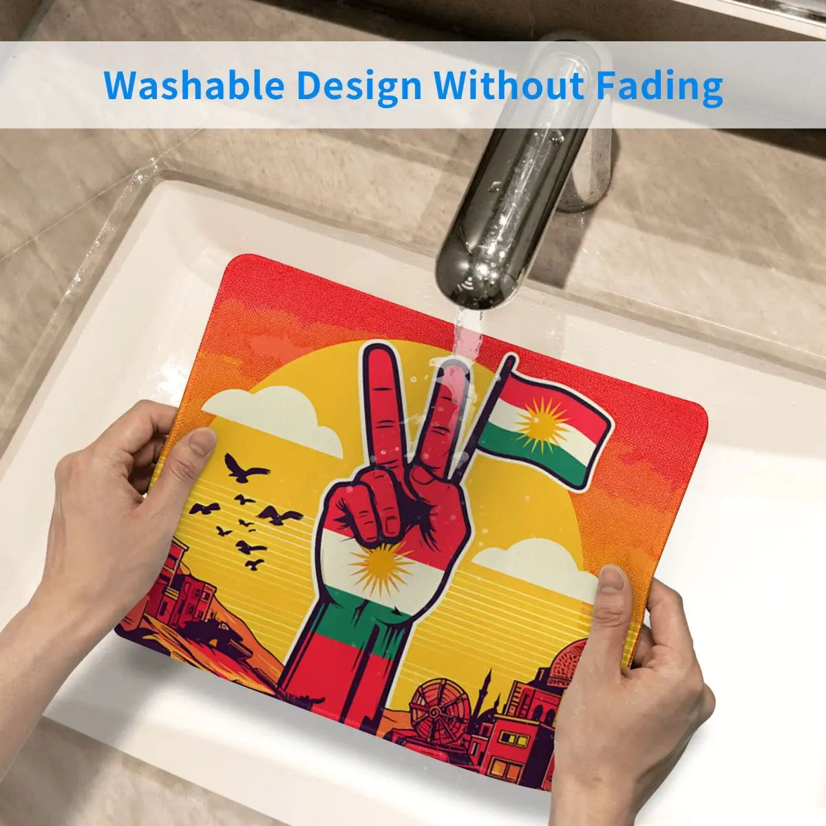 Kurdistan Flag Computer Mouse Pads