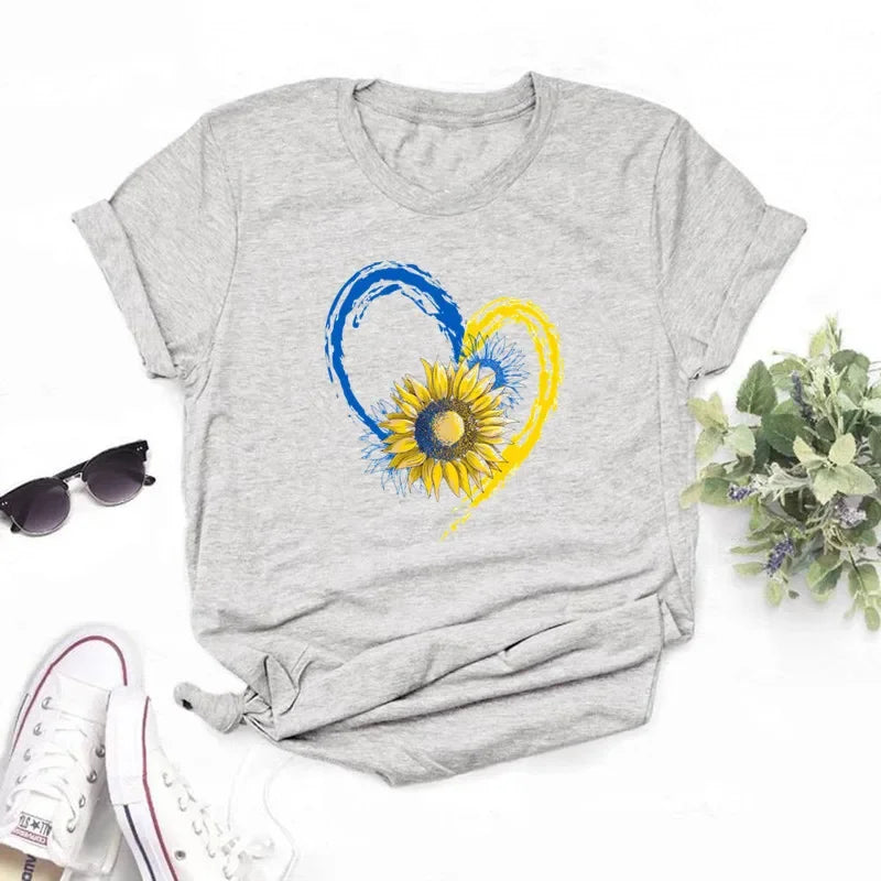 Ukraine Flag Sunflower
