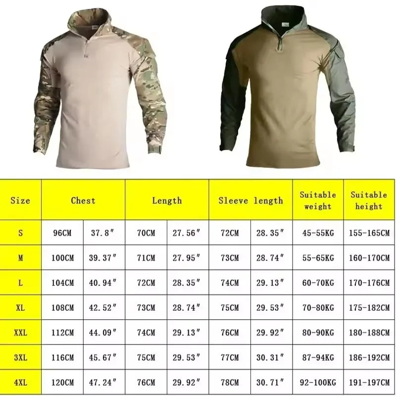 Afghan Flag Design Men's Long Sleeve Combat Uniform