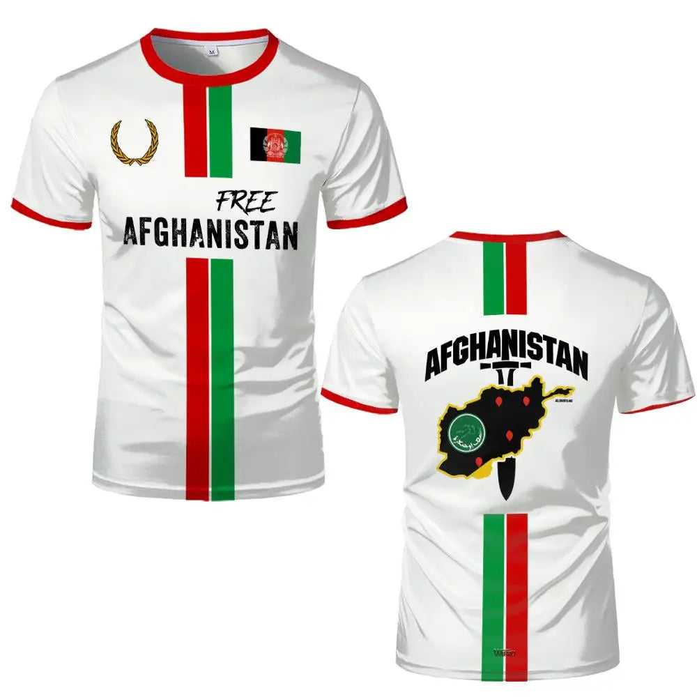 Afghanistan Style Sports football T-shirt