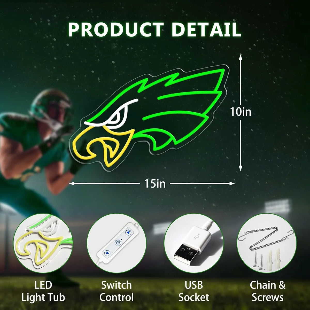 Eagle Neon Signs LED  Wall Decor