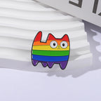 LGBT Rainbow Cat Enamel Pin