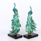 Peacock Decor Statue Sculpture