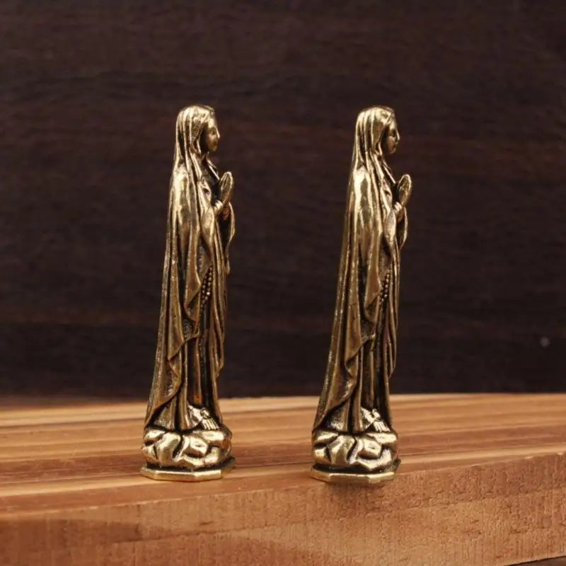 Brass Maria Figurine Pendant Brass Maria Figurine