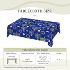 Jewish Happy Hanukkah Menorah rectangle Tablecloth