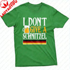 I Dont Give A Schnitzel Beer Germany Flag Men T-Shirt