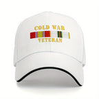 Cold War Veteran Military Ribbon Embroidered Baseball Cap