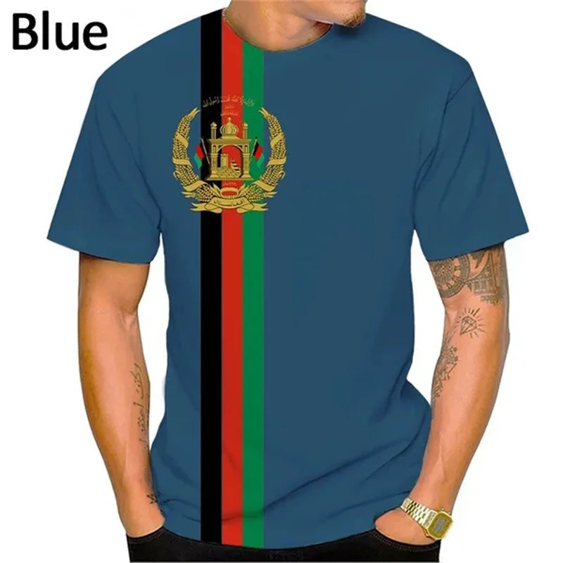 Afghanistan Flag Casual T-shirts