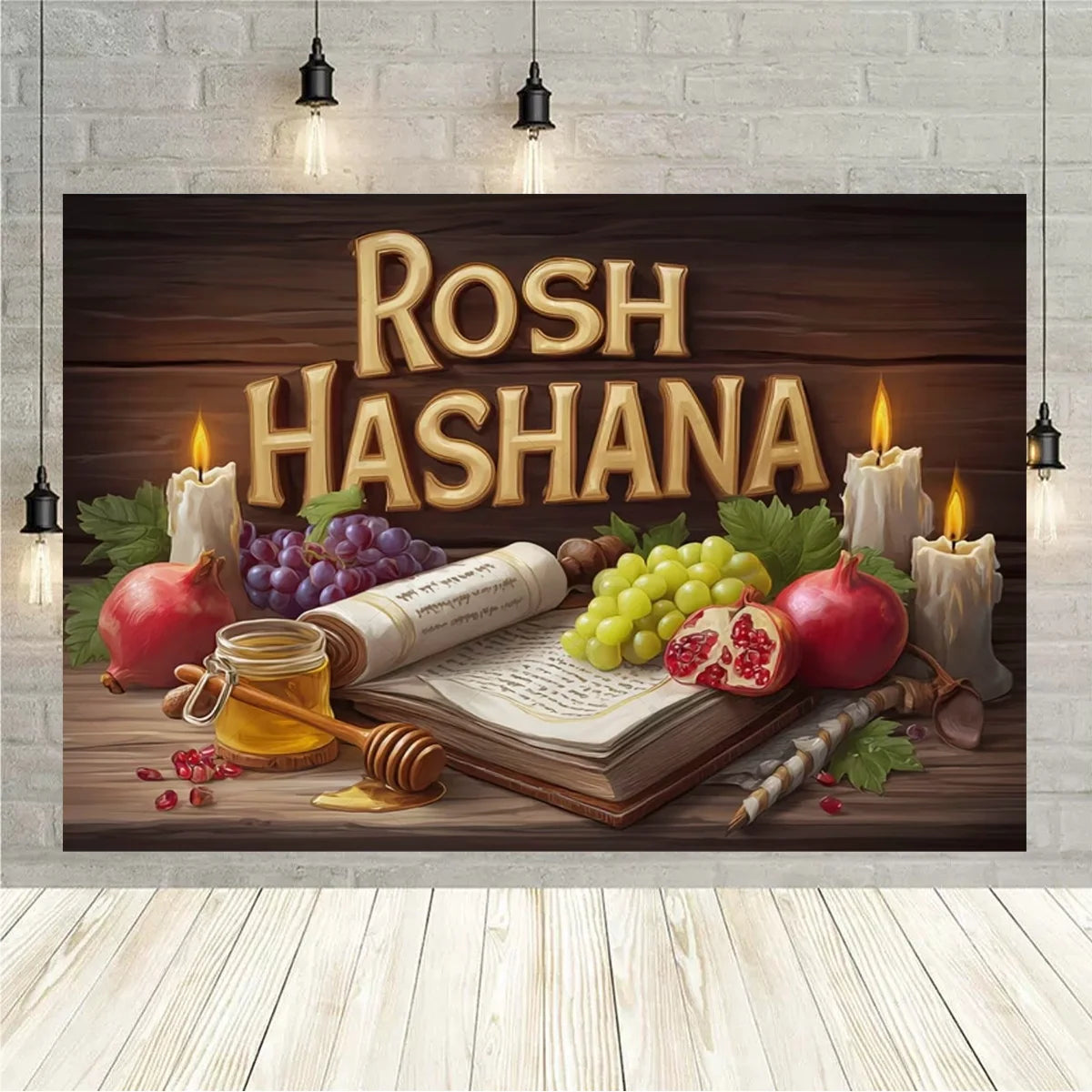 Happy Purim Rosh Hashanah Jewish New Year Background Carnival Festivals