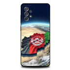 جراب هاتف علم أفغانستان لأجهزة سامسونج S25,S24,S21,S22,S23,S30,Ultra,S20,Plus,Fe,Lite,Note,10,9,5G غطاء أسود
