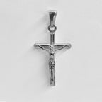 Jesus Cross 18k Gold Plated Stainless Steel Pendant Necklace