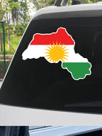 Kurdistan Map Sticker