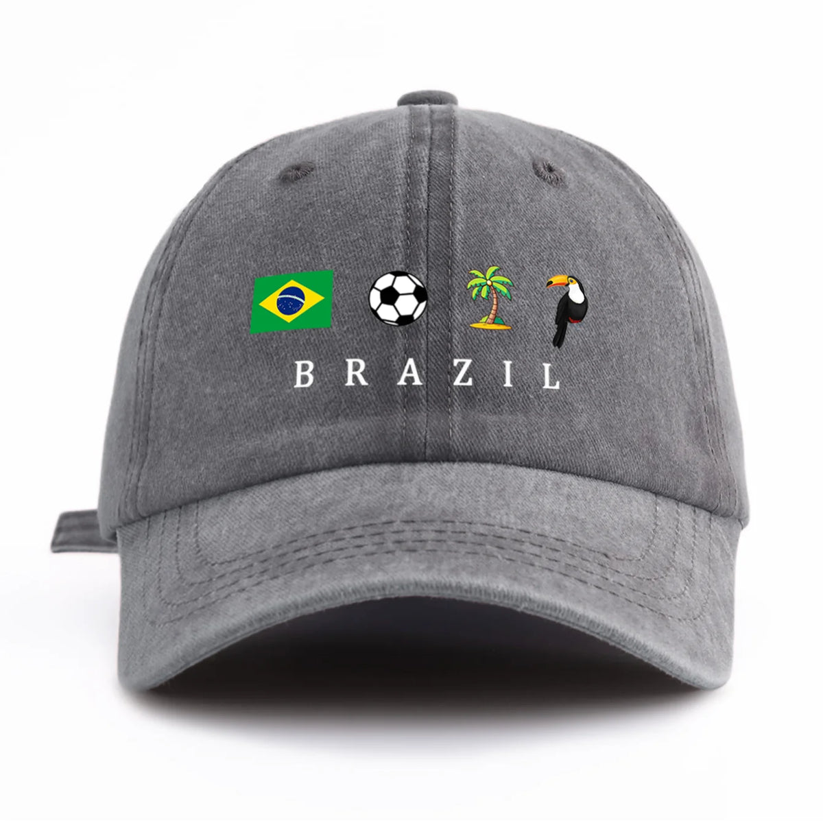 Brazil Flag Embroidered Cap All