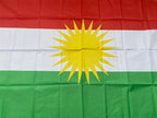 xvggdg 90*150 سم علم كردستان علم كردي معلق من البوليستر وعلم كردستان واللافتات