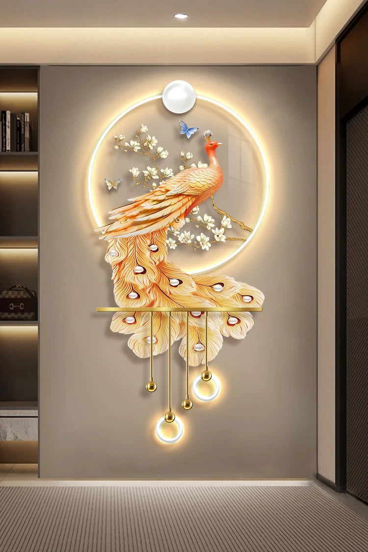 Modern Luxury Peacock Porch Light