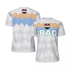 Iraq Flag Football Jersey T Shirt