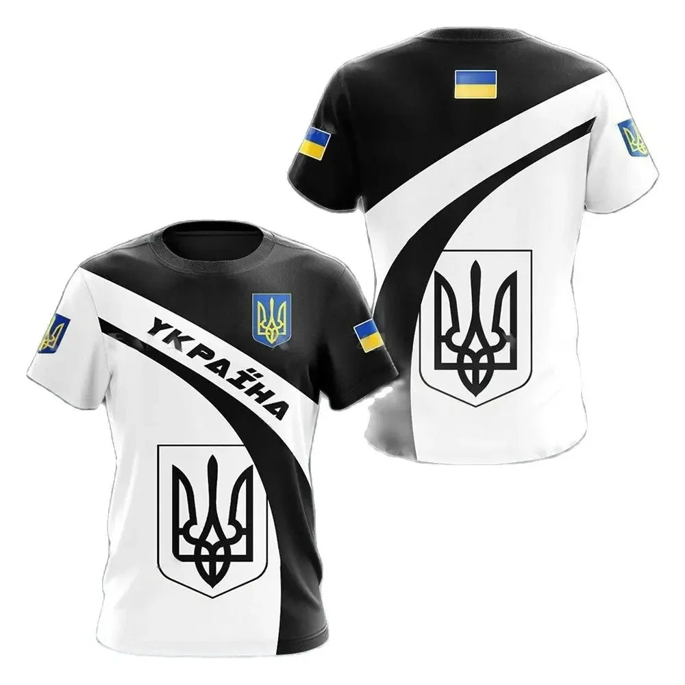 Ukraine Theme Printed Short-sleeve T-shirt