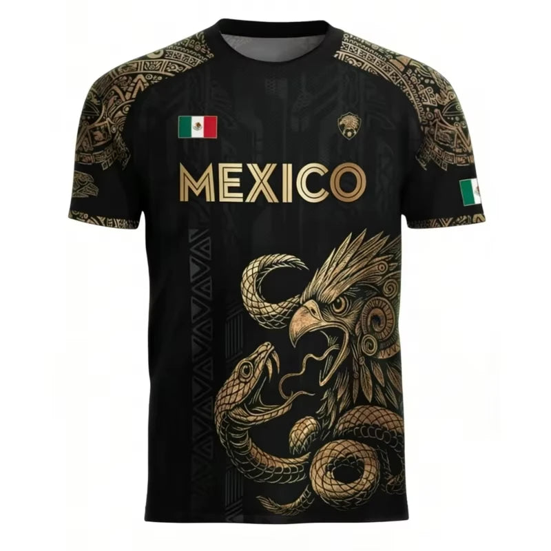 Mexican Flag Men's T-shirt 3D