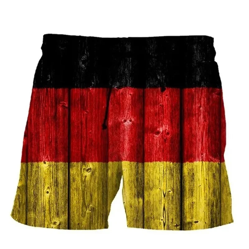 Germany National Emblem Flag Beach Shorts