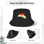 Kurdistan Flag Map Bucket Hat