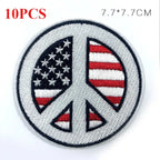 10PCS/BULK Embroidery Cloth ace Sticker