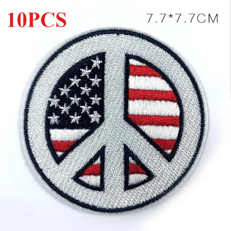 10PCS/BULK Embroidery Cloth ace Sticker