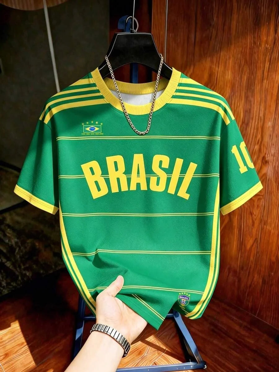 Brazilian Retro Theme Jersey Tee