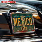 Mexico City Metal License Plate