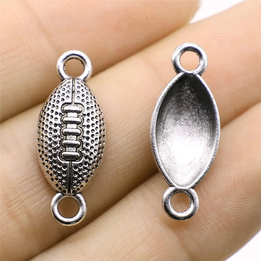 20pcs Football Charms American Football Pendants Jewelry