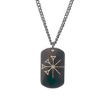 Stainless Steel Amulet Yazidis Necklace