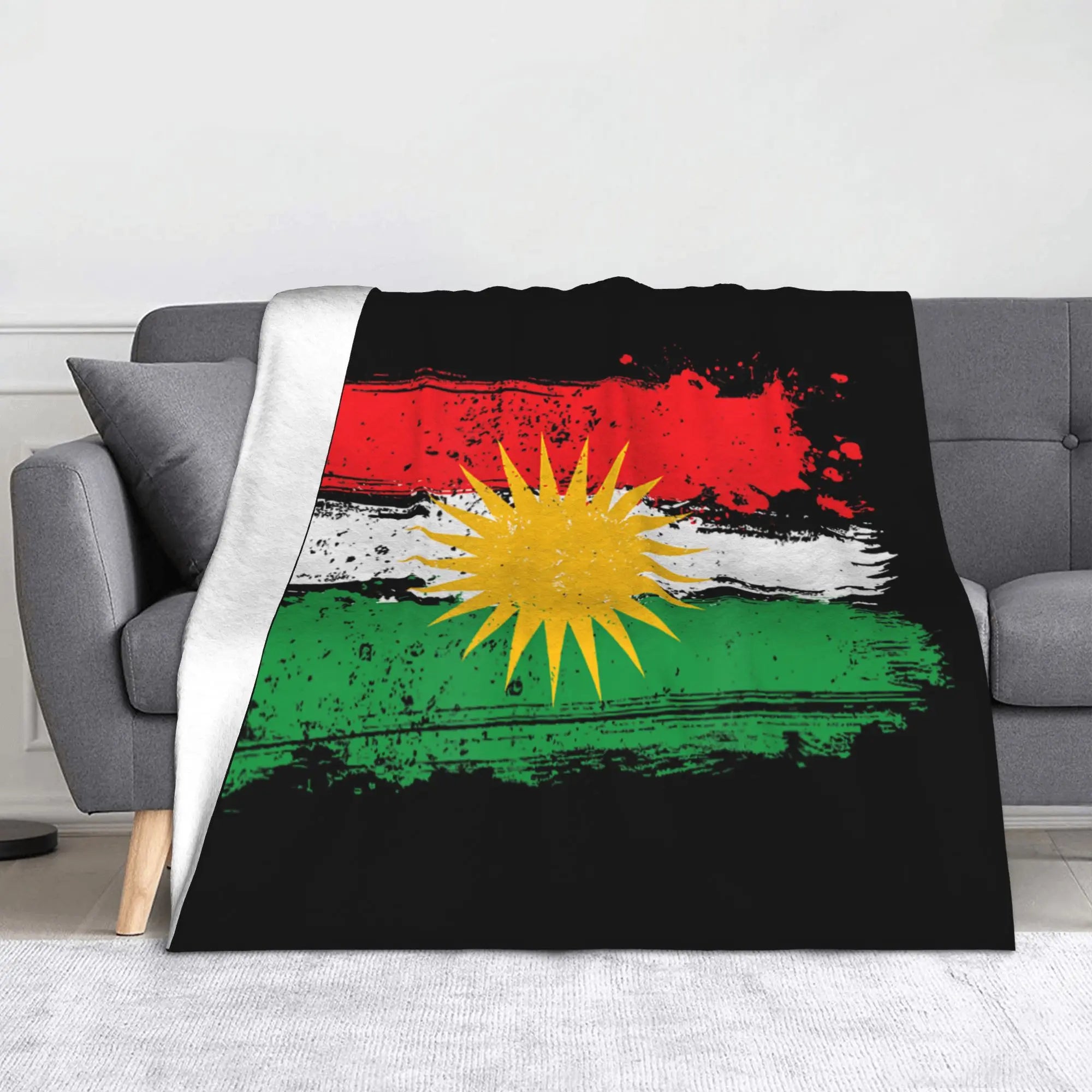 Kurdistan Flag Blankets