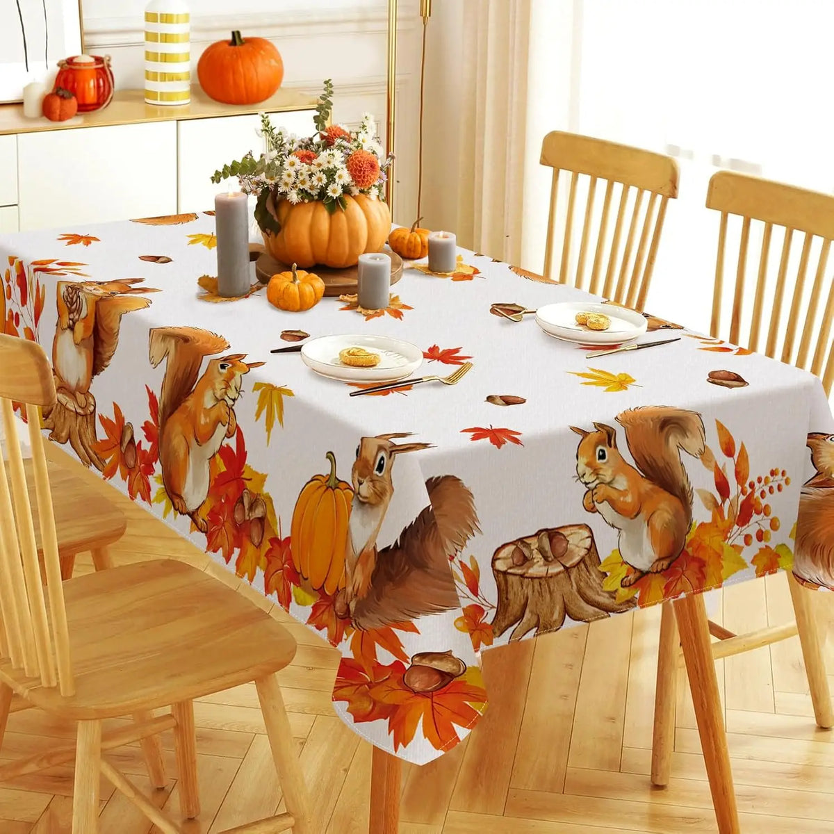 Tablecloth Party Decor Autumn Maple Leaf