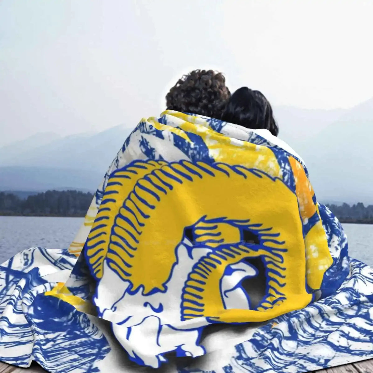 Blanket Los Angeles La Rams Football Ramheart Logo